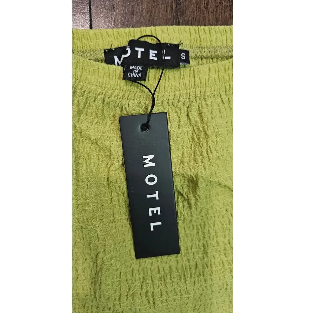 Motel Rocks Guida Skirt Size Small Green New
